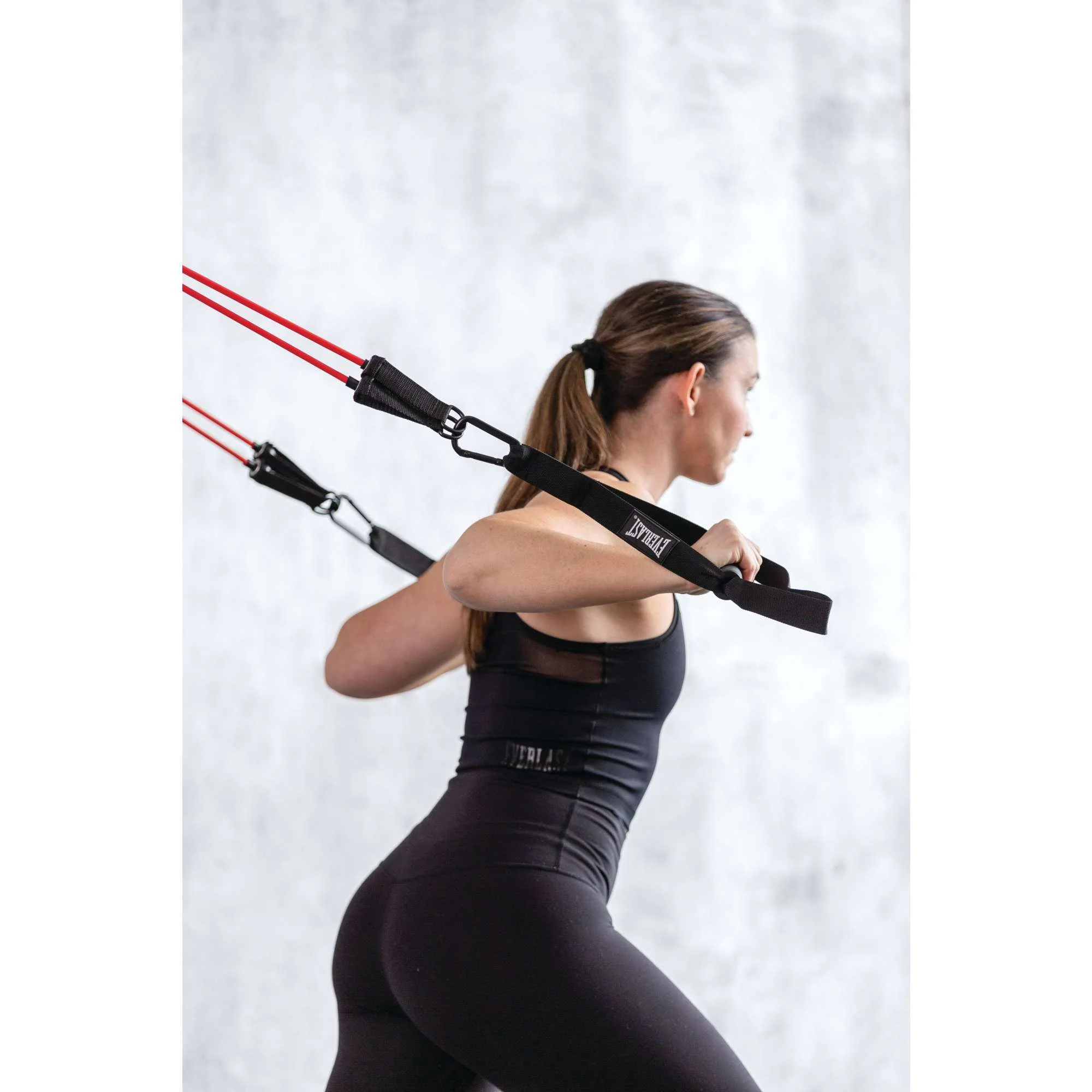 Body Weight Suspension Trainer With 4 - 8LB Resistance Tubings - Image 5