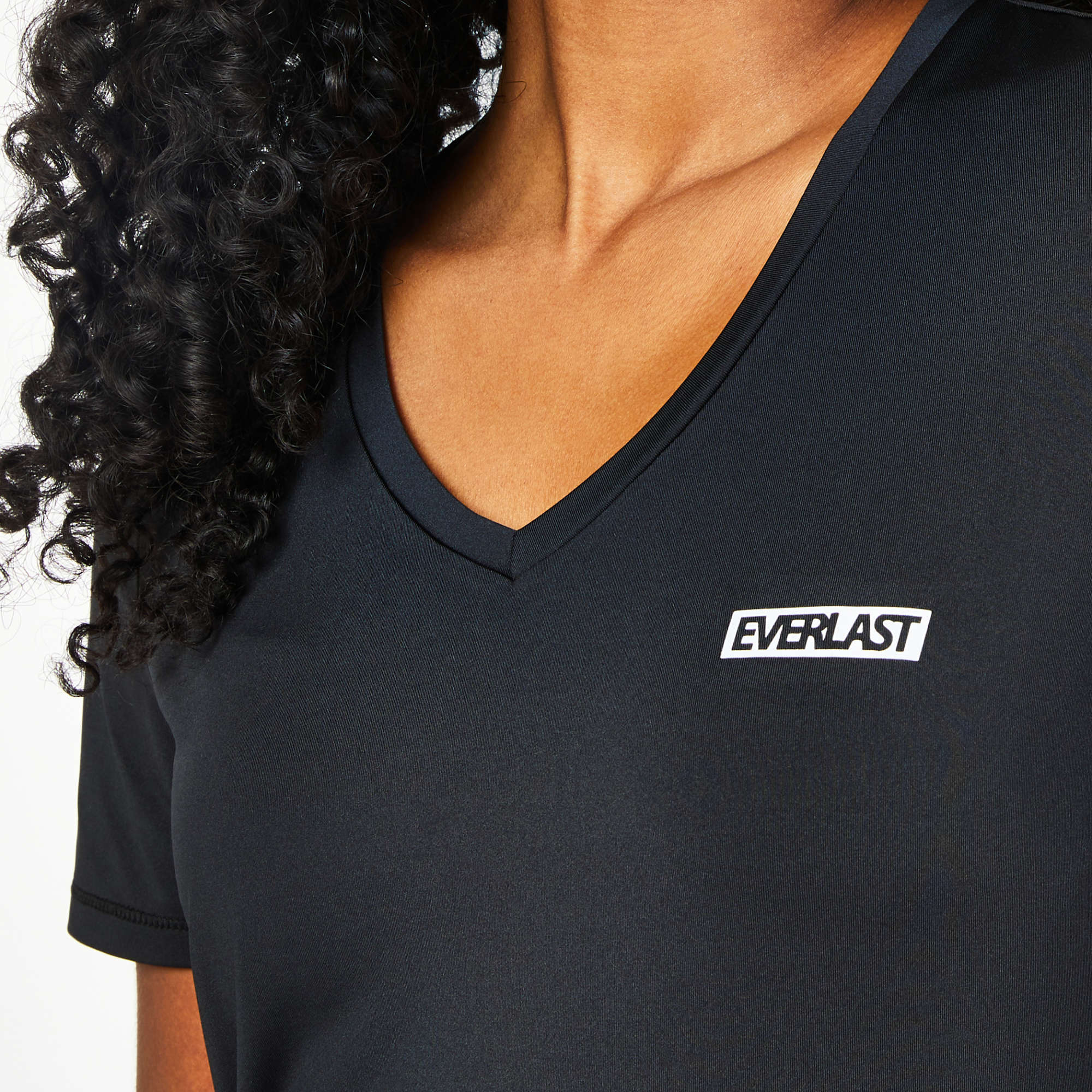 Women's V-Neck Mesh Tee - Image 6